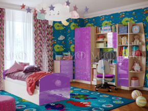 Детская комната Юниор-2 Фиолетовый металлик в Чусовом - chusovoj.magazinmebel.ru | фото