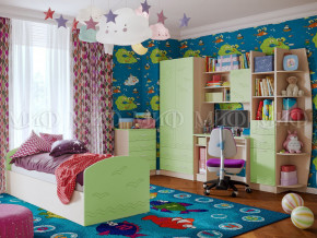 Детская комната Юниор-2 Салатовый в Чусовом - chusovoj.magazinmebel.ru | фото