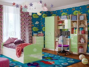 Детская комната Юниор-2 Салатовый металлик в Чусовом - chusovoj.magazinmebel.ru | фото