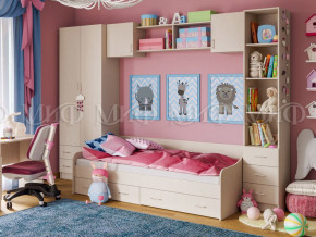 Детская комната Вега 1 Дуб беленый в Чусовом - chusovoj.magazinmebel.ru | фото