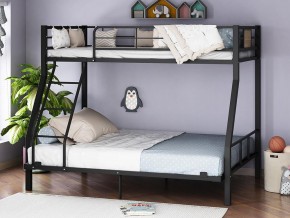 Двухъярусная кровать Гранада-1 140 черный в Чусовом - chusovoj.magazinmebel.ru | фото