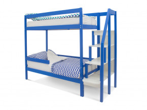 Двухъярусная кровать Svogen с бортиком синий в Чусовом - chusovoj.magazinmebel.ru | фото