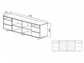 Комодино Moderno-2200 Ф1 в Чусовом - chusovoj.magazinmebel.ru | фото - изображение 3