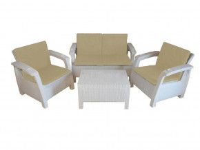 Комплект уличной мебели Yalta Premium Terrace Set белый в Чусовом - chusovoj.magazinmebel.ru | фото