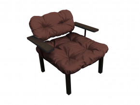 Кресло Дачное коричневая подушка в Чусовом - chusovoj.magazinmebel.ru | фото - изображение 1