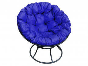 Кресло Папасан без ротанга синяя подушка в Чусовом - chusovoj.magazinmebel.ru | фото