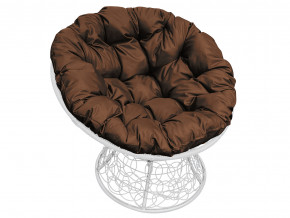 Кресло Папасан с ротангом коричневая подушка в Чусовом - chusovoj.magazinmebel.ru | фото