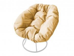 Кресло Пончик без ротанга бежевая подушка в Чусовом - chusovoj.magazinmebel.ru | фото