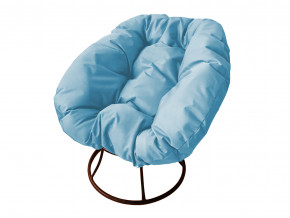 Кресло Пончик без ротанга голубая подушка в Чусовом - chusovoj.magazinmebel.ru | фото - изображение 1