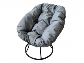 Кресло Пончик без ротанга серая подушка в Чусовом - chusovoj.magazinmebel.ru | фото - изображение 1