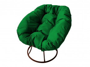 Кресло Пончик без ротанга зелёная подушка в Чусовом - chusovoj.magazinmebel.ru | фото