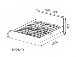 Кровать 1600х2000 ортопедическое основание в Чусовом - chusovoj.magazinmebel.ru | фото