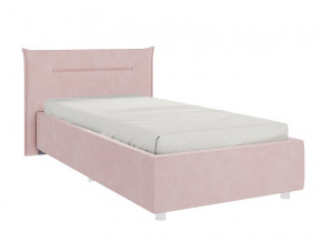 Кровать Альба 900 велюр нежно-розовый в Чусовом - chusovoj.magazinmebel.ru | фото