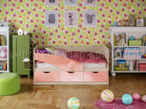 Кровать Бабочки 1600 Розовый металлик в Чусовом - chusovoj.magazinmebel.ru | фото