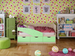 Кровать Бабочки 1600 Салатовый в Чусовом - chusovoj.magazinmebel.ru | фото