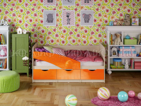 Кровать Бабочки 1800 Оранжевый металлик в Чусовом - chusovoj.magazinmebel.ru | фото