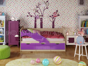 Кровать Дельфин-1 1800 Фиолетовый металлик в Чусовом - chusovoj.magazinmebel.ru | фото