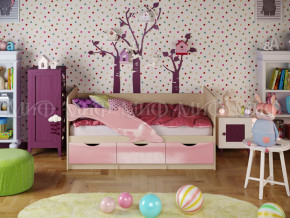 Кровать Дельфин-1 1800 Розовый металлик в Чусовом - chusovoj.magazinmebel.ru | фото