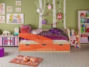 Кровать Дельфин 1600 Оранжевый металлик в Чусовом - chusovoj.magazinmebel.ru | фото