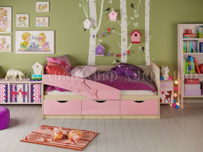 Кровать Дельфин 1600 Розовый металлик в Чусовом - chusovoj.magazinmebel.ru | фото