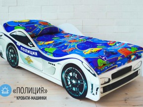 Кровать детская машина Полиции в Чусовом - chusovoj.magazinmebel.ru | фото - изображение 1