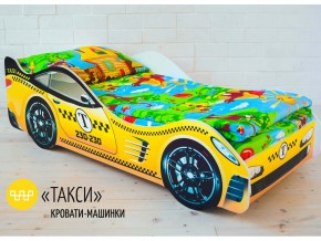 Кровать детская машина Такси в Чусовом - chusovoj.magazinmebel.ru | фото