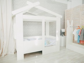 Кровать детская Теремок без ящика белая в Чусовом - chusovoj.magazinmebel.ru | фото