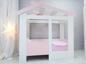 Кровать детская Теремок без ящика розовая в Чусовом - chusovoj.magazinmebel.ru | фото