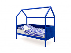 Кровать-домик мягкий Svogen синий в Чусовом - chusovoj.magazinmebel.ru | фото - изображение 1