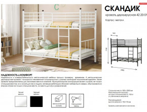 Кровать двухъярусная Скандик 42.20-01 в Чусовом - chusovoj.magazinmebel.ru | фото - изображение 2