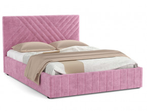 Кровать Гамма 1400 с основанием велюр тенерифе розовый в Чусовом - chusovoj.magazinmebel.ru | фото