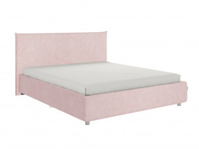 Кровать Квест 1600 велюр нежно-розовый в Чусовом - chusovoj.magazinmebel.ru | фото - изображение 1
