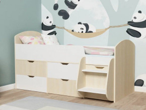 Кровать Малыш-7 Дуб-Белое дерево в Чусовом - chusovoj.magazinmebel.ru | фото