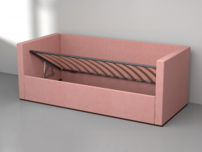 Кровать мягкая с подъёмным механизмом арт. 030 розовый в Чусовом - chusovoj.magazinmebel.ru | фото - изображение 2