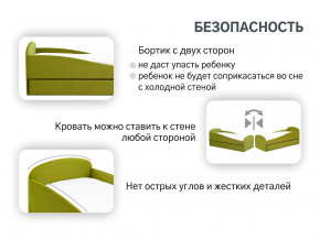 Кровать с ящиком Letmo оливковый (велюр) в Чусовом - chusovoj.magazinmebel.ru | фото - изображение 13