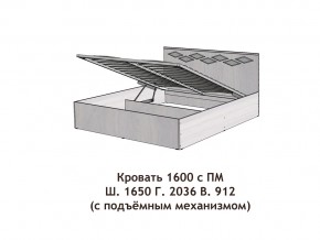 Кровать с подъёмный механизмом Диана 1600 в Чусовом - chusovoj.magazinmebel.ru | фото - изображение 3