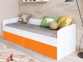 Кровать с выкатными ящиками Винтерберг, оранжевый в Чусовом - chusovoj.magazinmebel.ru | фото