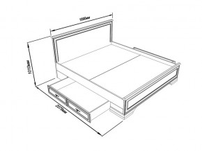 Кровать S320-LOZ/180 с выкатными тумбами Кентаки Белый в Чусовом - chusovoj.magazinmebel.ru | фото - изображение 2