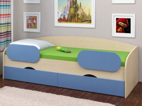 Кровать Соня 2 дуб молочный-голубой в Чусовом - chusovoj.magazinmebel.ru | фото - изображение 2