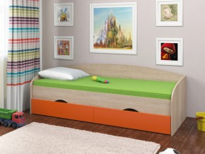 Кровать Соня 2 сонома-оранжевый в Чусовом - chusovoj.magazinmebel.ru | фото