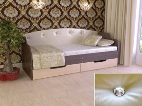 Кровать Юниор Тип 2 Венге/дуб молочный 800х1600 в Чусовом - chusovoj.magazinmebel.ru | фото