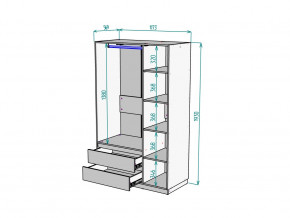 Шкаф Malta light H298 Белый в Чусовом - chusovoj.magazinmebel.ru | фото - изображение 2