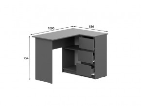 Стол угловой Денвер Графит серый в Чусовом - chusovoj.magazinmebel.ru | фото - изображение 2