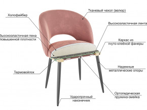 Стул Моли велюр синий в Чусовом - chusovoj.magazinmebel.ru | фото - изображение 2